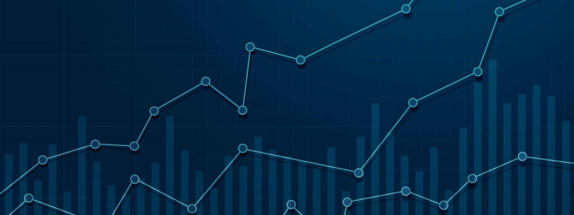 Illustration of overlaying charts and graphs