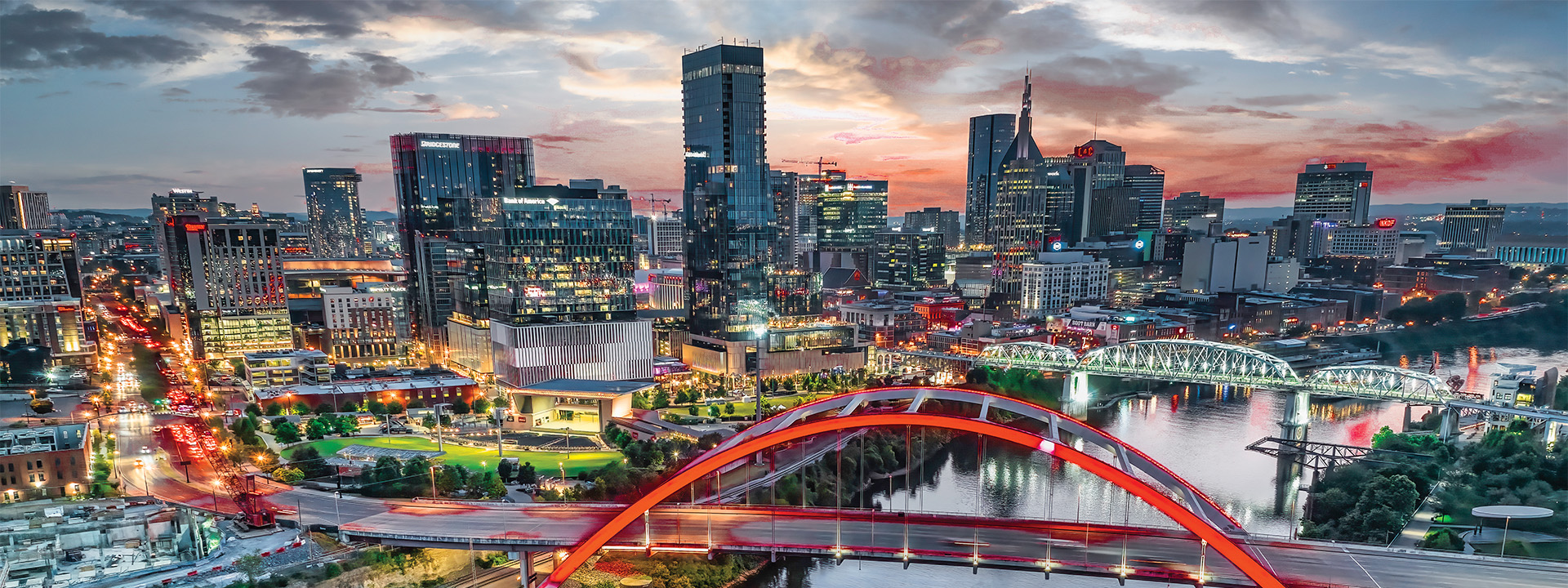 Nashville skyline banner